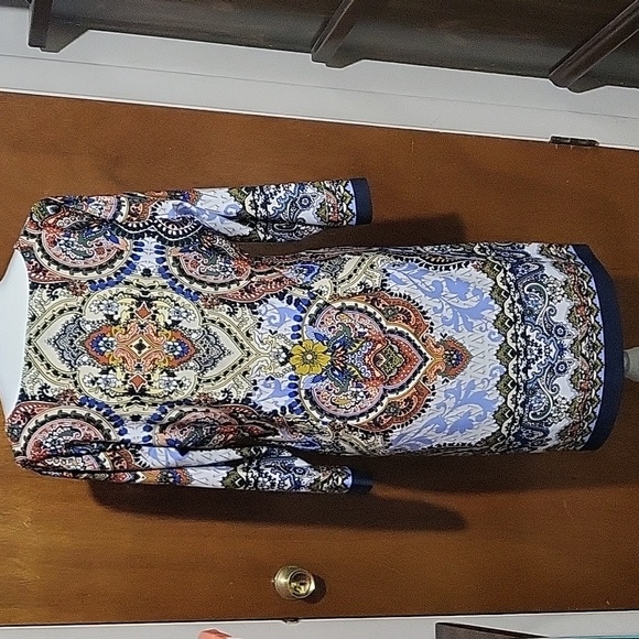 Nwt Melissa Paige Copacabanna Red Midi Dress Size Large - Picture 4 of 12